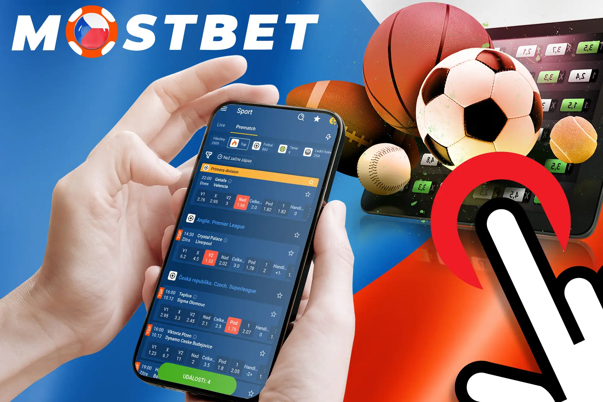 Různé možnosti sázení